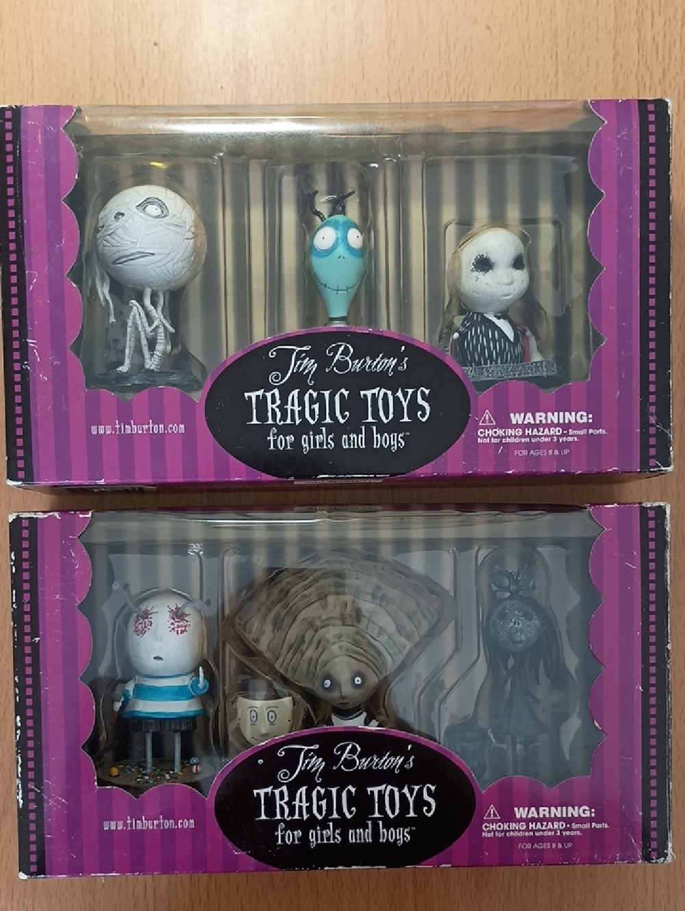 ⭐Rare Collectors Set⭐ Tim Burton's Tragic Toys For Girls & Boys ⭐2003⭐